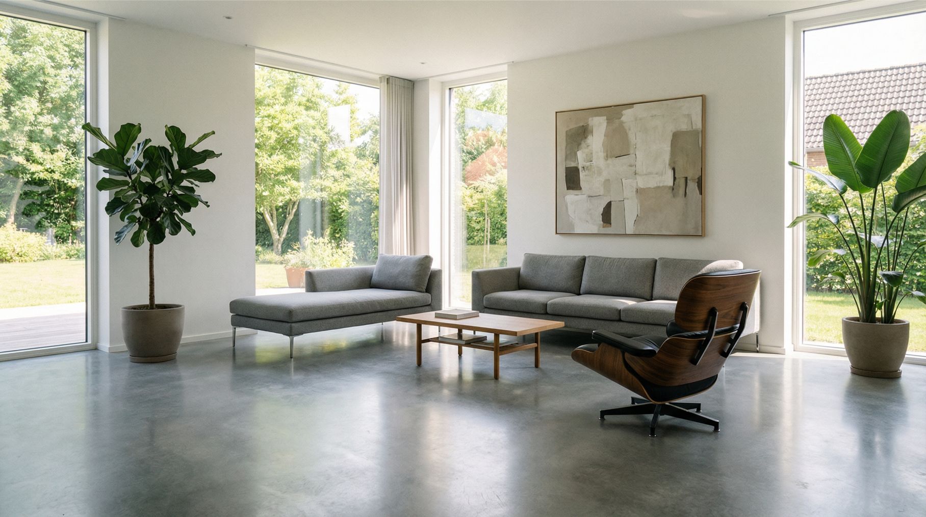 Gietvloer textuur detail